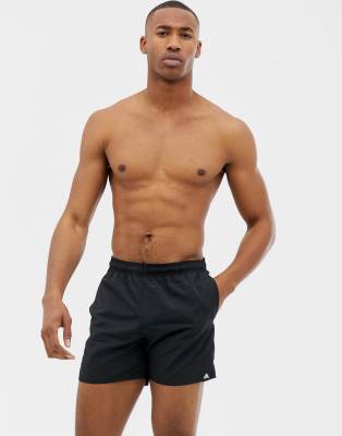 black adidas swim shorts