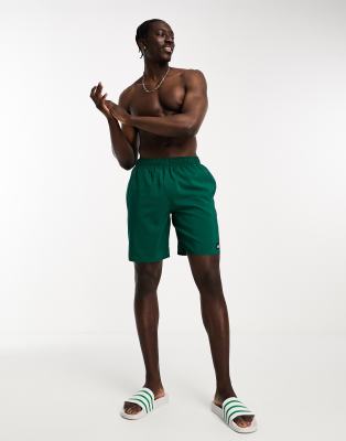 adidas swim shorts in dark green and black - ASOS Price Checker