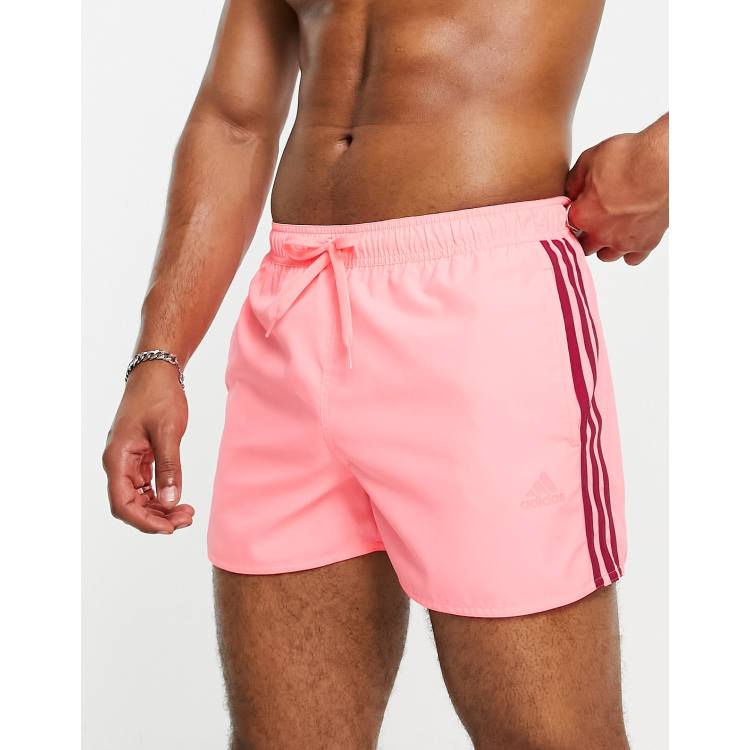 adidas Swim – Shorts in Rosa mit den Streifen ASOS