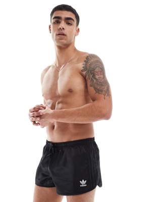 adidas performance adidas Swimming 3 inch swim shorts in black