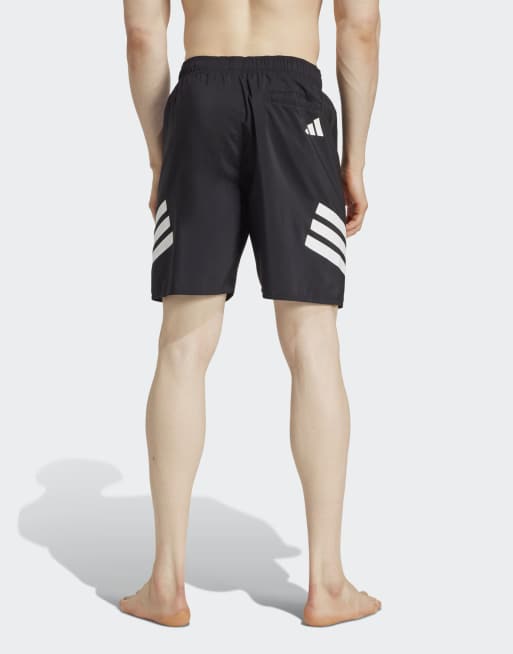 adidas Swimming 3-stripes swim shorts 8-inch in multicolour, 2 of 4