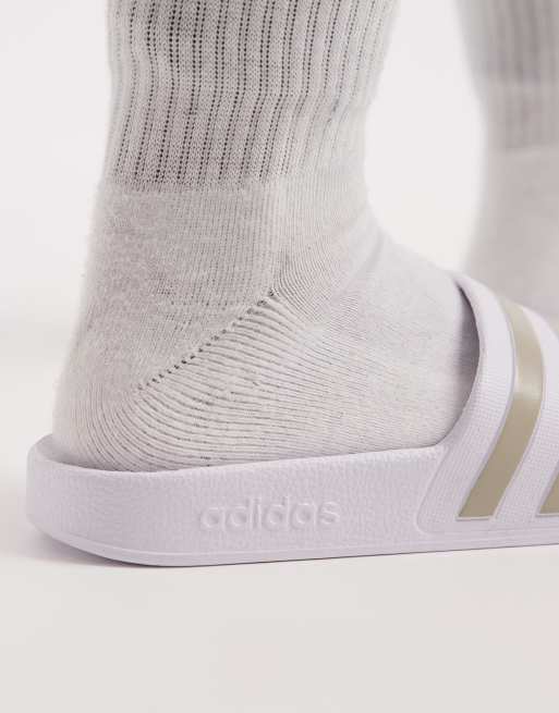 adidas Swimming - adilette - Claquettes de piscine - Blanc, 3 de 4