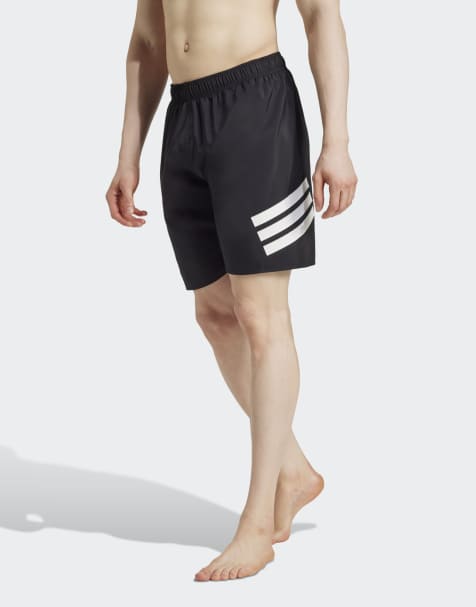 adidas - Swimming - Multifarvede 8-tommer-badeshorts med 3 striber - view 1