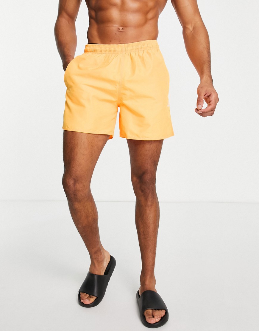 Adidas Performance - Adidas swimming shorts with badge of sport logo in yellow