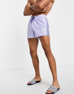 adidas Swim shorts with three stripe in purple
