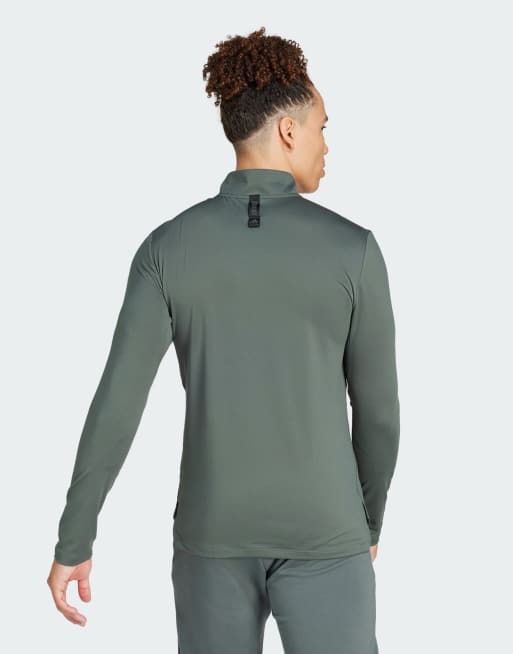 adidas – Szary top dresowy z zamkiem pod szyją, 2 z 4