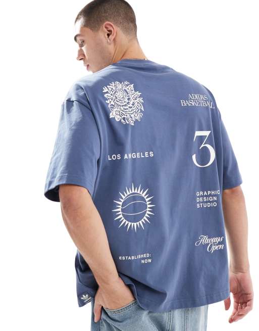 T shirt adidas california bleu online