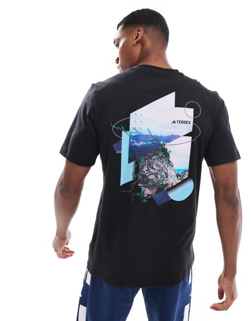 adidas - T-shirt avec imprimé Terrex au dos - Noir, 4 de 4