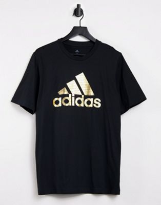 adidas gold logo shirt