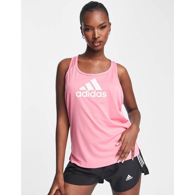 Adidas pink hot sale tank top