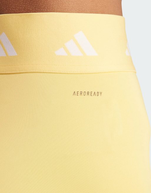 adidas Techfit Short Leggings in Orange