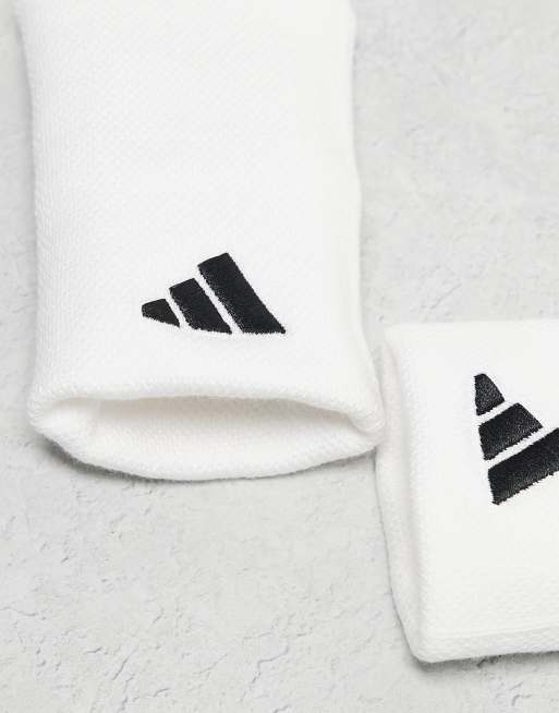 adidas Tennis – Białe duże opaski na nadgarstek, 2 z 3