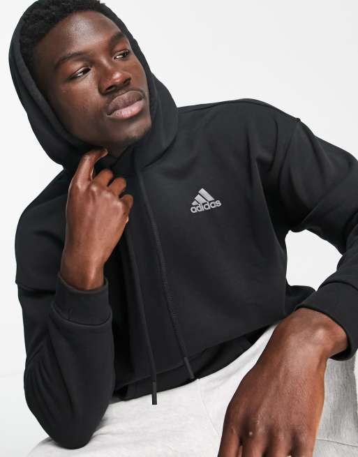 adidas Tennis Club House Felpa con cappuccio nera ASOS