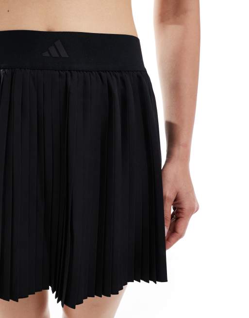 adidas Tennis club pleated skirt in black, 5 of 5