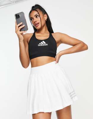 adidas Tennis Club pleated skirt in white