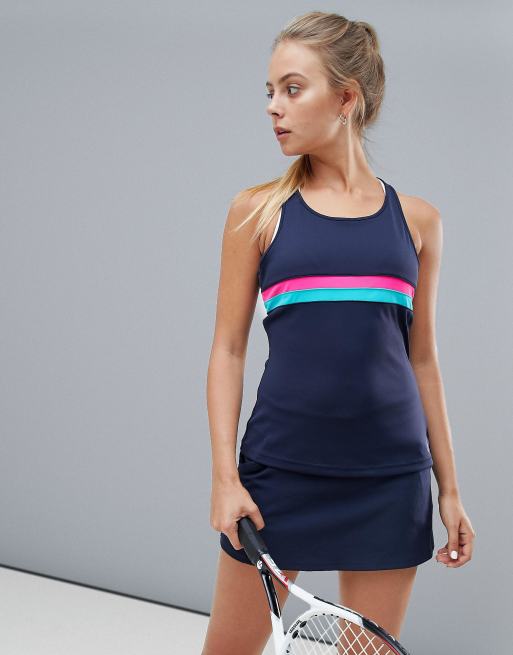 ★新品★　　TENNIS ASMC TANK ＆ SKIRT Q2 adidas Tennis Club Tank & Skirt In Black | ASOS