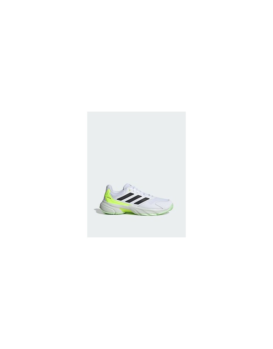 adidas Tennis courtJam control 3 trainers in white
