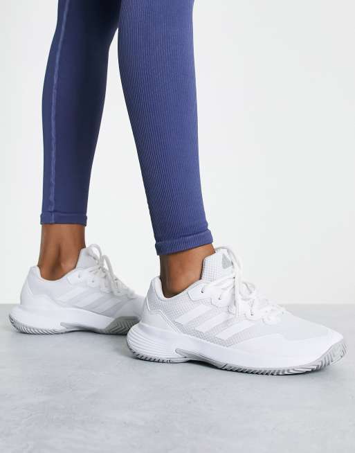 adidas Tennis gamecourt 2 trainers in white