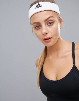 adidas Tennis Headband In White | ASOS