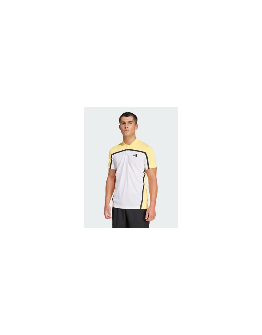 adidas Tennis Heat. rdy Pro FreeLift Polo Shirt in white