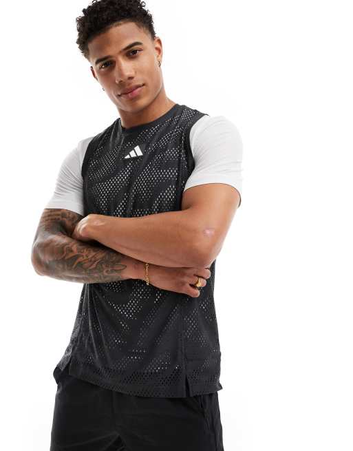 adidas - Tennis - Pro Layering - T-shirt in grijs