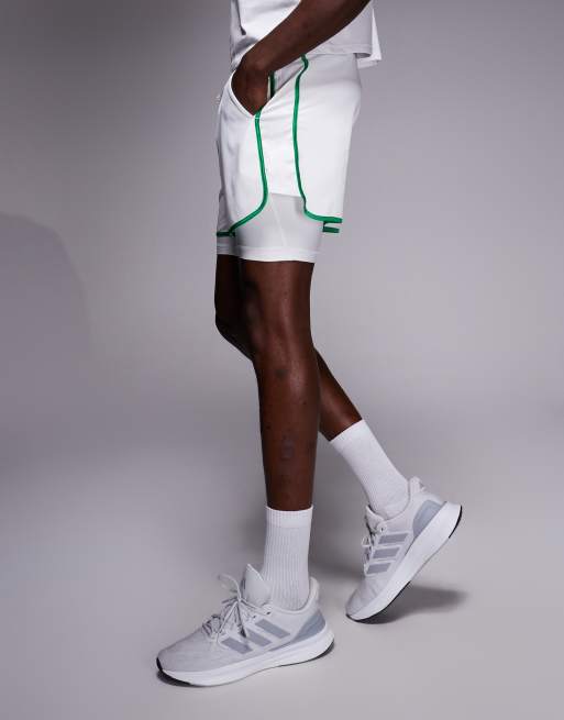 adidas Tennis shorts in white, 3 of 5