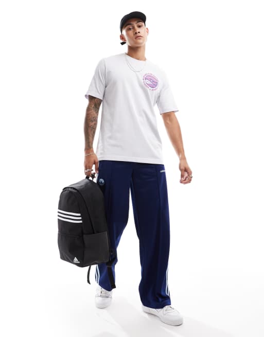 adidas Tennis t-shirt with racket graphic in grey, 3 of 4