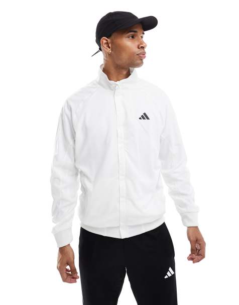 adidas Tennis walk-on jacket in white - view 1