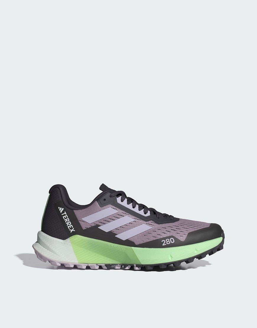 adidas Terrex Agravic Flow 2.0 Trail Running Shoes in Purple