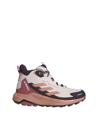 adidas - Terrex Anylander Mid Rain. Dry - Wanderschuhe in Putty Mauve, Warm Clay und Pure Ruby-Lila