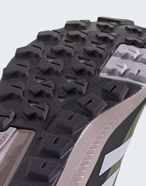 adidas – Terrex anylander mid rain.rdy – Oliwkowo-srebrne buty trekkingowe, 3 z 4