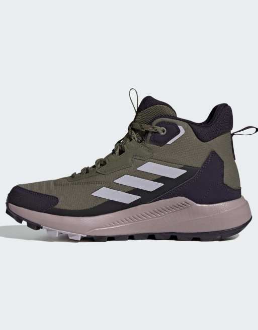 adidas Terrex - Anylander Mid RAIN.RDY - Scarpe da trekking colore oliva strata/silver dawn