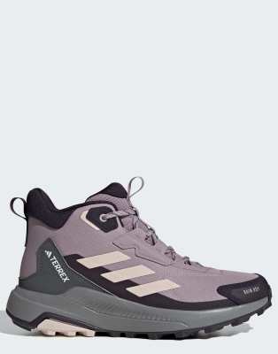 adidas - Terrex Anylander Mid RAIN. RDY - Wanderschuhe in Preloved Fig / Putty Mauve / Aurora Black-Lila