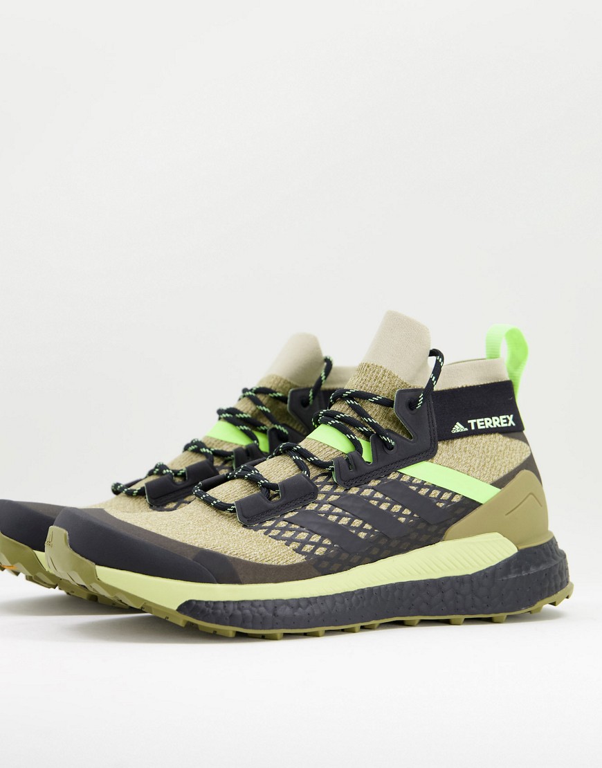 Adidas Terrex Free Hiker trainers in khaki-Green