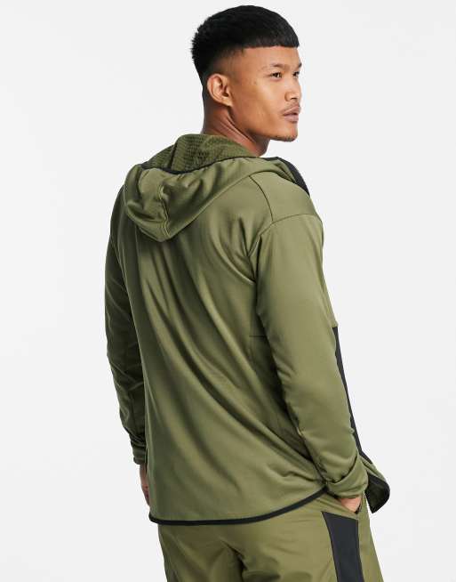 adidas - Terrex - Kakigrøn jakke med hætte og fleece-for, 2 af 4