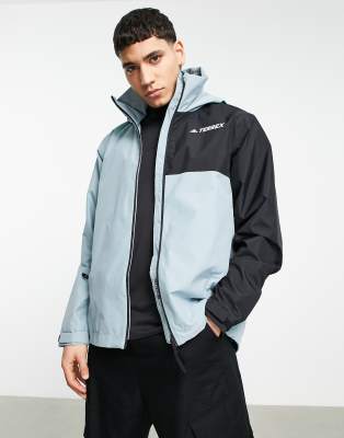 adidas Terrex mountain hell jacket in blue - ASOS Price Checker