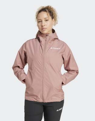 adidas Terrex - Multi 2.5l Rain. Rdy - Jacke in Warm Clay-Braun