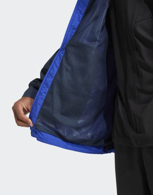 adidas – Terrex Multi 2l – Rain.rdy – Halvklarblå och klarblå jacka, 3 av 4