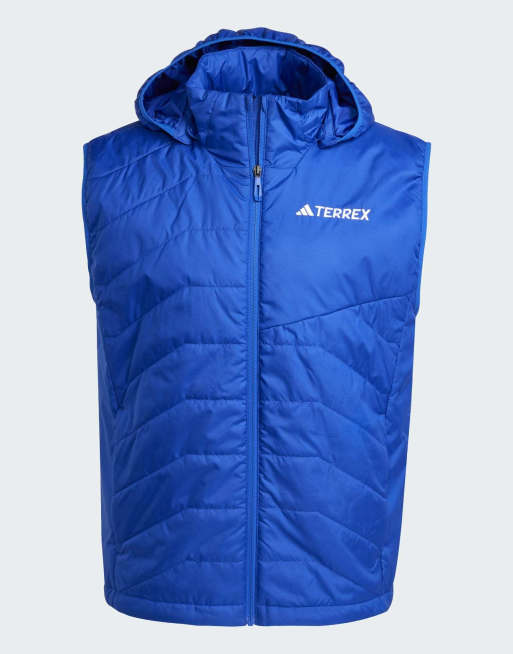 adidas - Terrex Multi Climawarm - Veste isolante sans manches à capuche - Bleu semi-lucide, 3 de 4