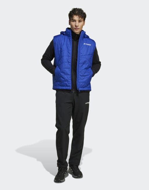 adidas - Terrex Multi Climawarm - Veste isolante sans manches à capuche - Bleu semi-lucide, 4 de 4