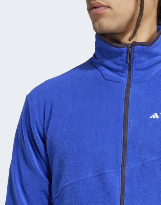 adidas Terrex Multi Giacca in pile blu semilucido con zip ASOS