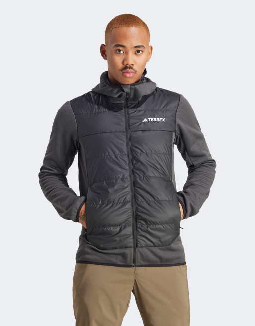 Adidas men's insulated 2025 hooded puffer jacket