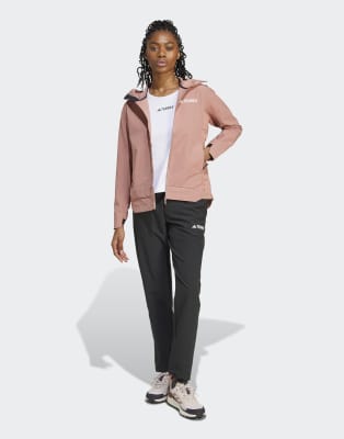 adidas - Terrex Multi - Softshell-Jacke in Warm Clay-Braun