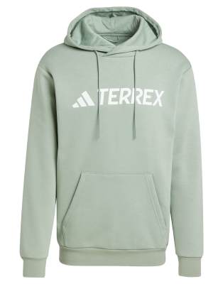 adidas - Terrex Multi - Sweat à capuche avec grand logo - Vert argenté