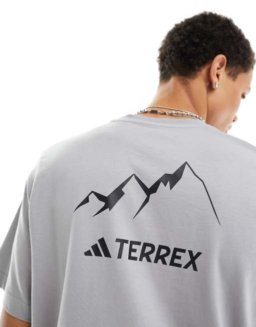 adidas – Terrex Outdoor – T-Shirt in Grau