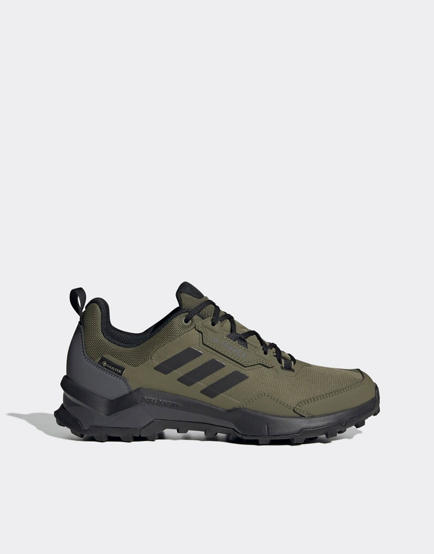 adidas Terrex outdoor trainers in khaki and black-Green