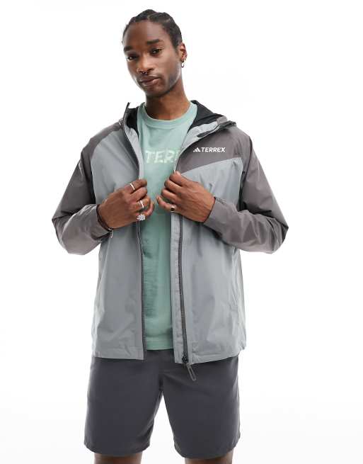 adidas - Terrex Outdoors - Veste imperméable - Gris