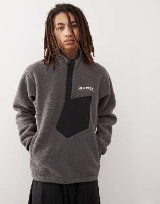 Adidas - Terrex - Polaire unisexe en peluche - Anthracite - Adidas Performance - Modalova