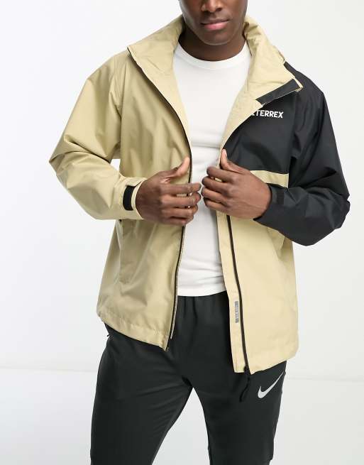 Adidas tan hot sale windbreaker jacket