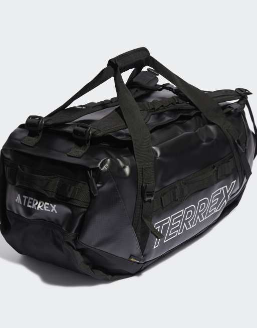 adidas Terrex - RAIN.RDY Expedition - Mellemstor sort duffelbag med hvidt logoprint, 3 af 3